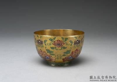 图片[2]-Gold cup with champleve enamel decor , Qing dynasty, Qianlong reign (1736-1795)-China Archive